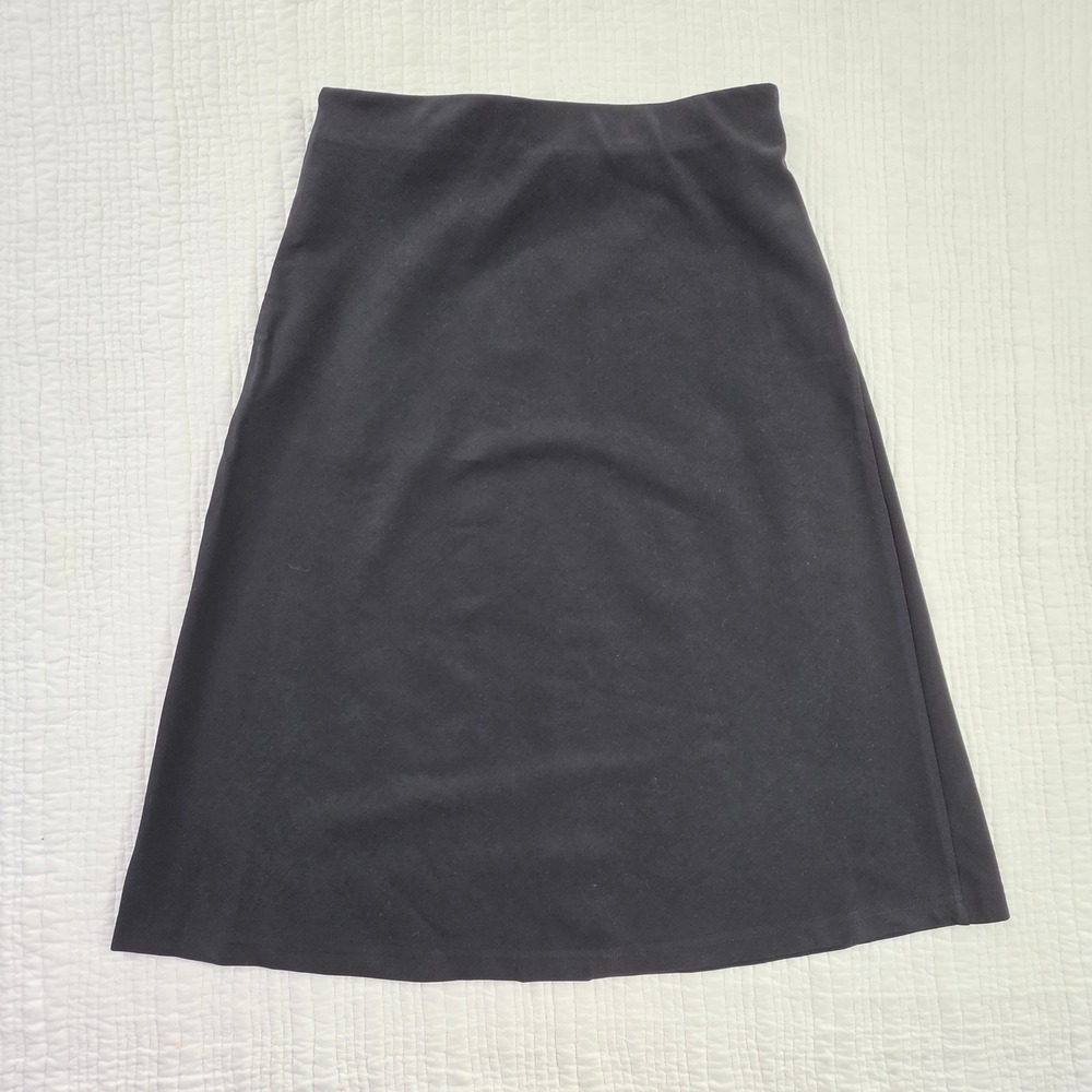 OGL Move Black Lenzing Modal A-Line Midi Skirt High Waisted Size Medium 2177W33